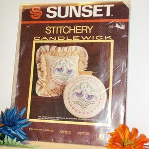 Sunset Stitchery Candlewick Kit JOYS OF MARRIAGE